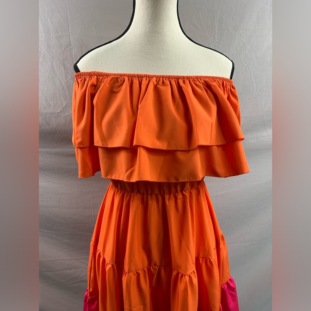 Off Shoulder Ruffle Dress - Picture 7 of 10
